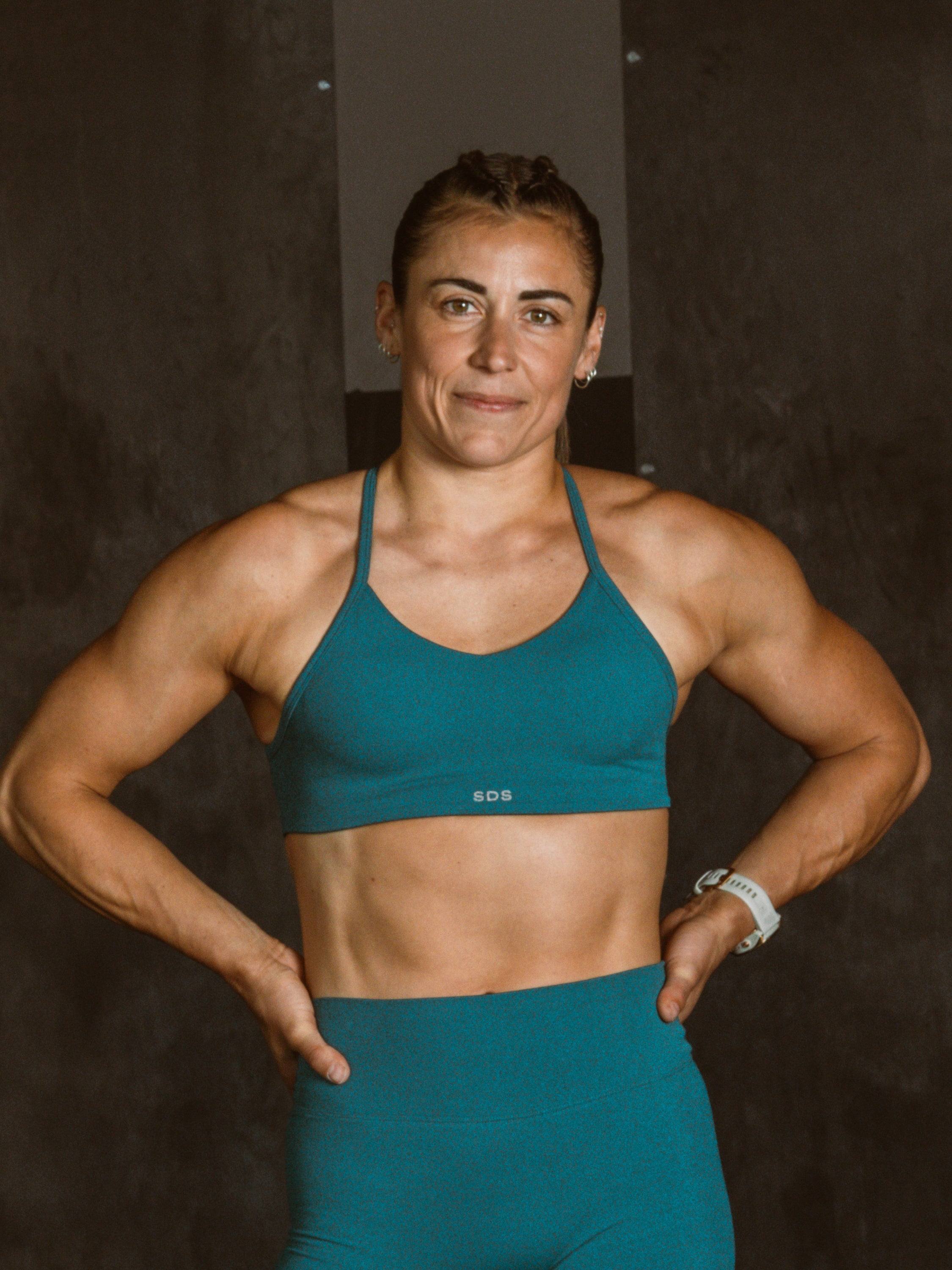 Soutien-gorge croisé Hybrid - Vert émeraude