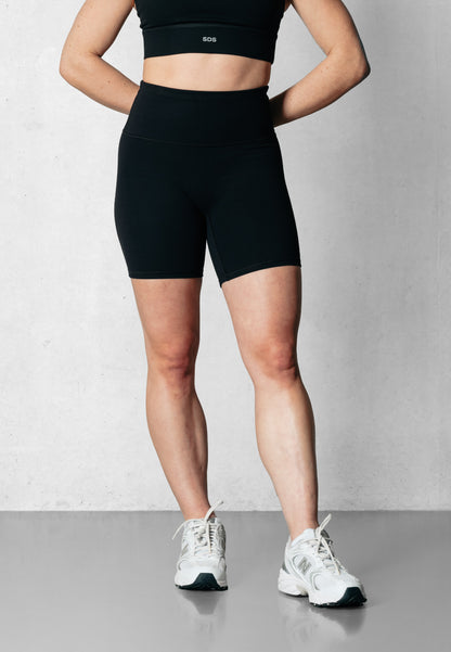 Biker Shorts mid length  - Black