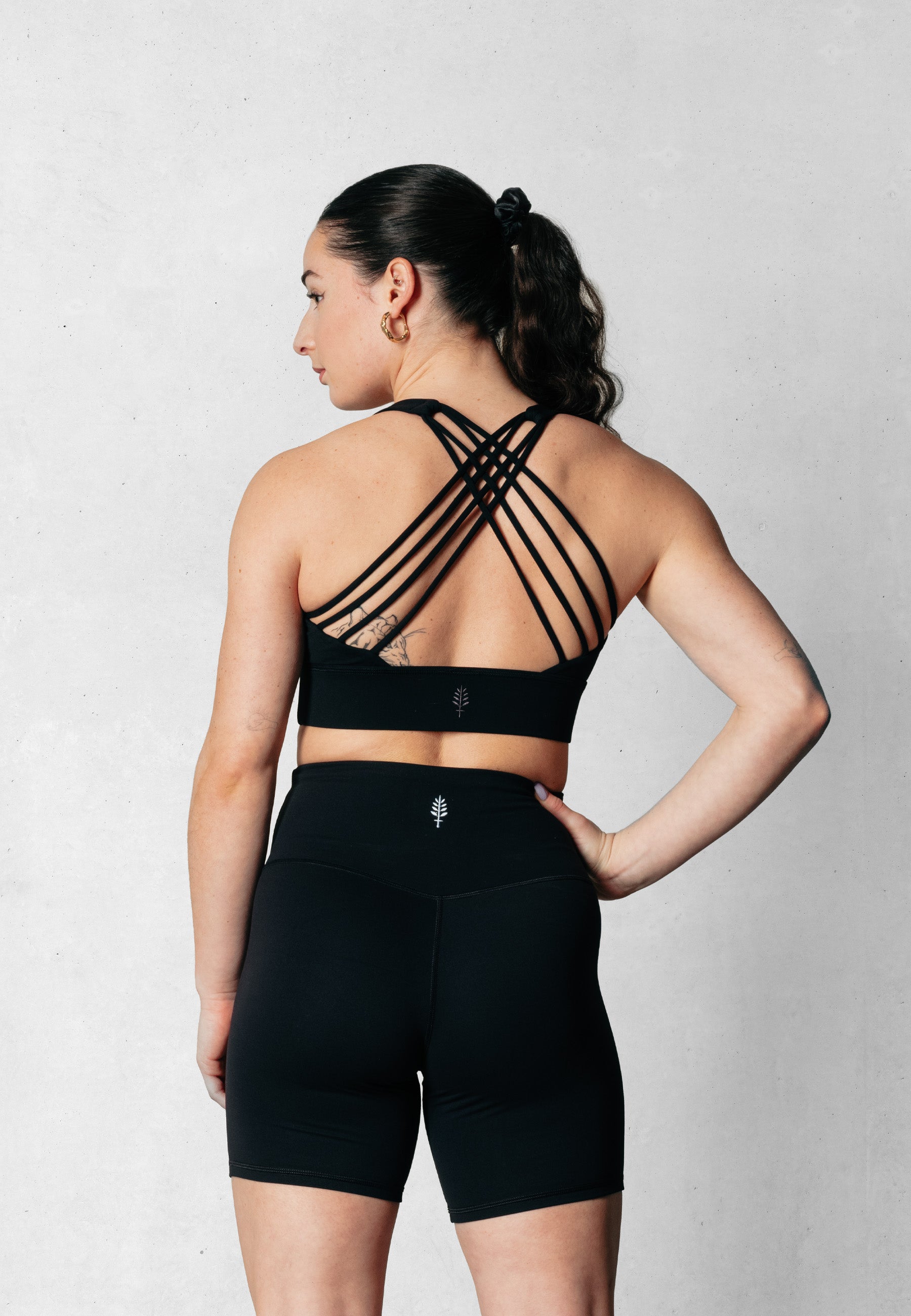 Criss Cross Bra - Black
