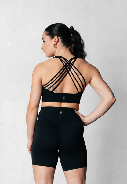 Criss Cross Bra - Black