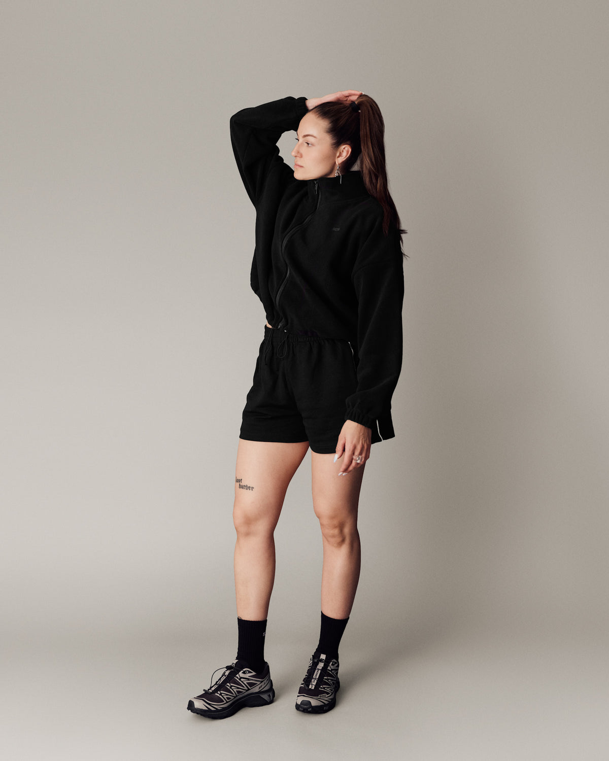 Soft Fleece Jacket -Black