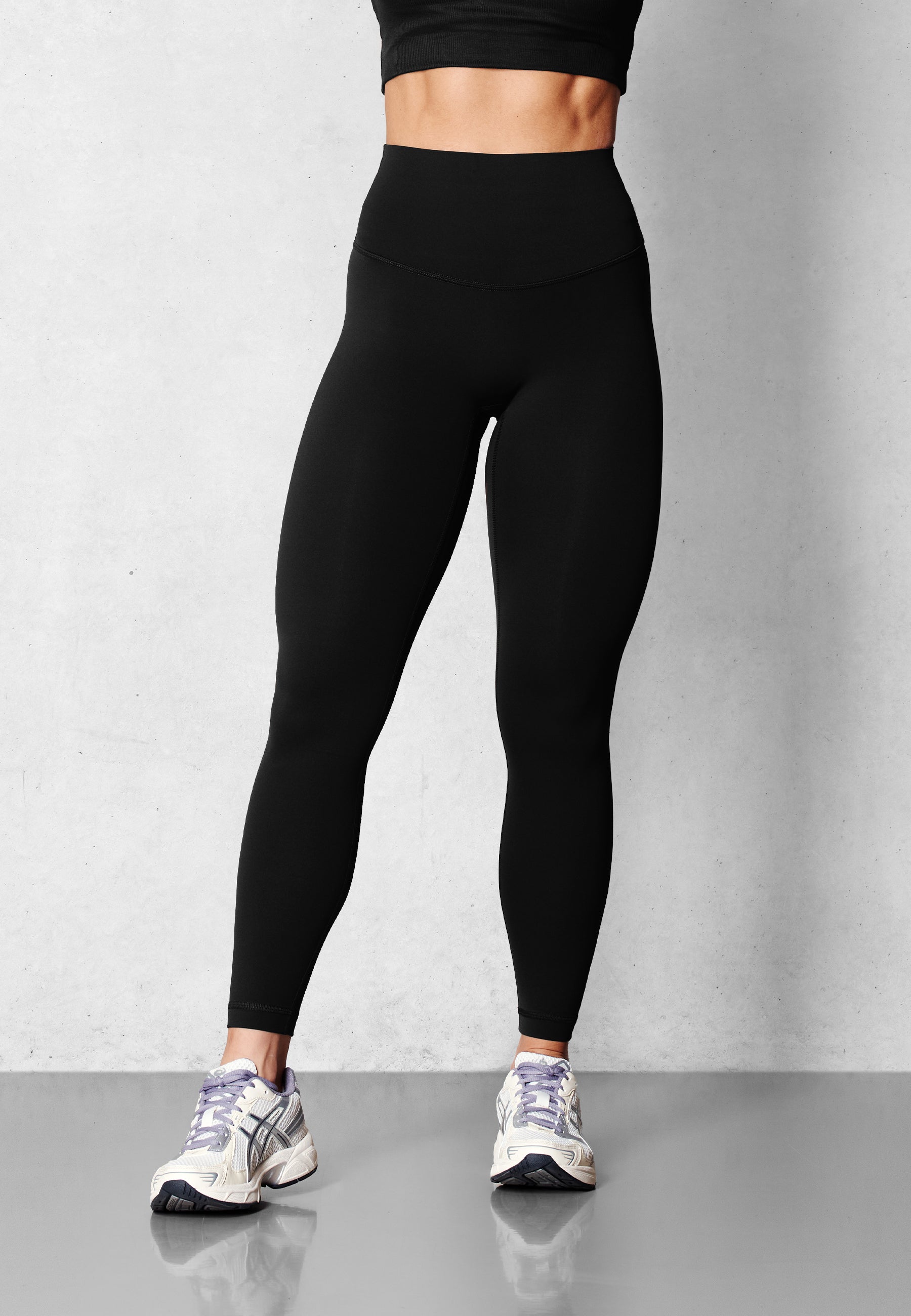 Light Fleeced Performance Tights - Black