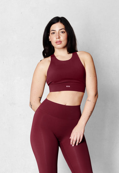 Y Back Bra - Merlot