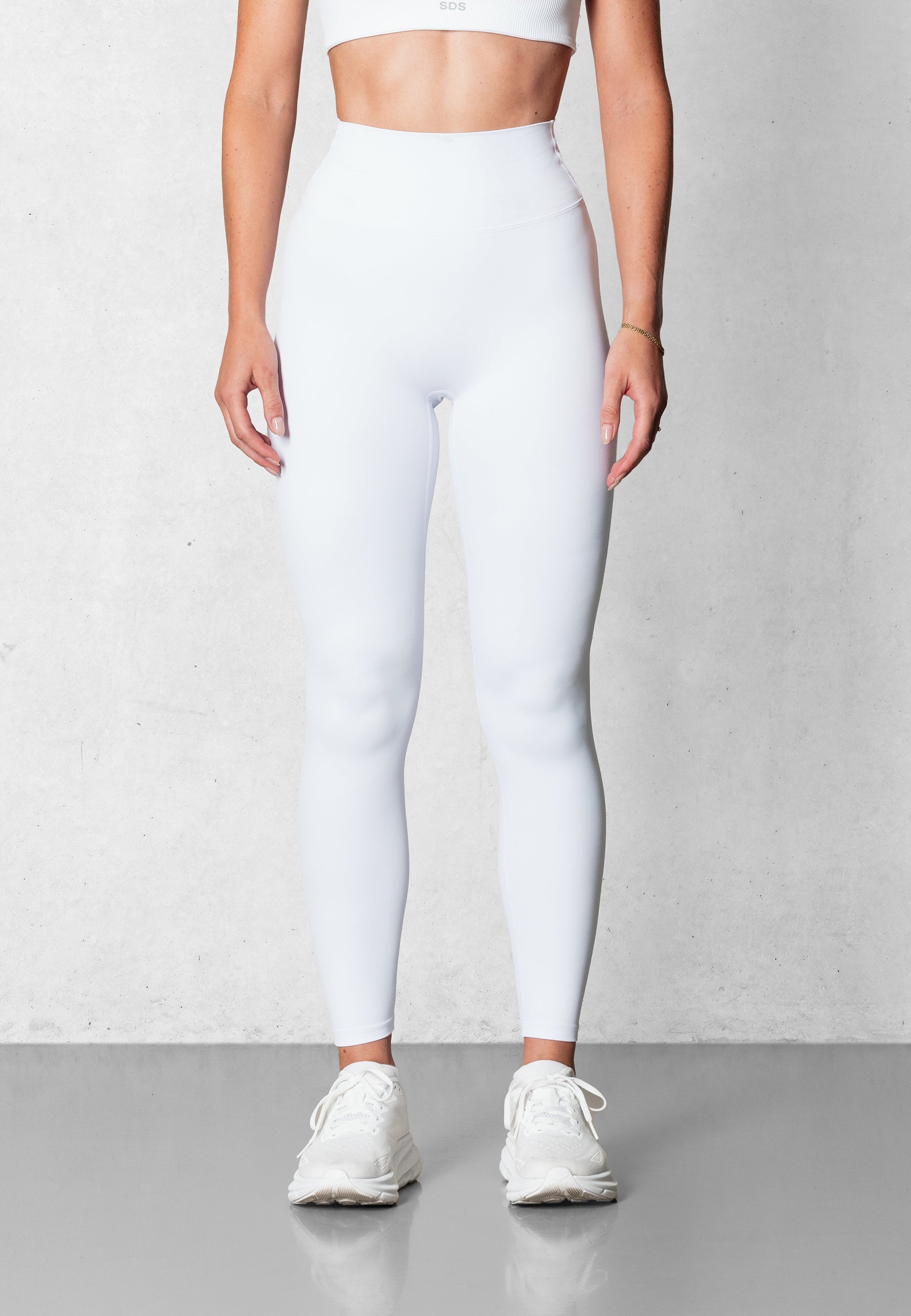 V-Shape Tights - White - Impact Fabric