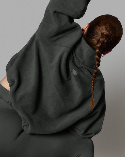 Half Zip Fleece Pullover - Stone Green