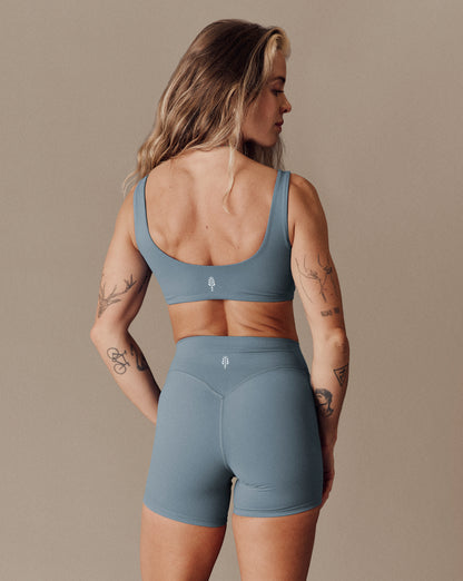 SculptFlex Shorts - Extra V-Shape Mid Length - Stone Blue