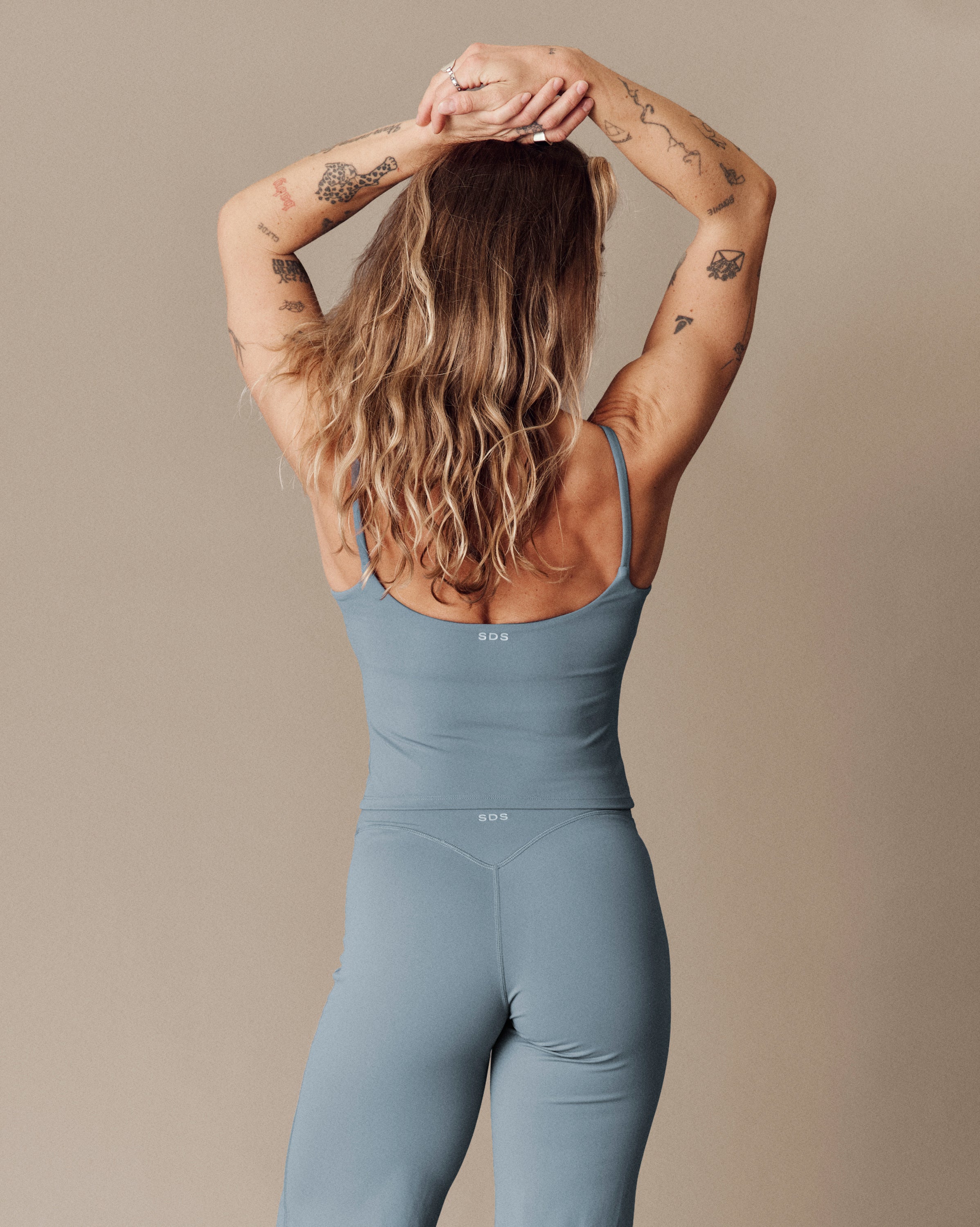 Classic Full Length Top- SculptFlex - Stone Blue