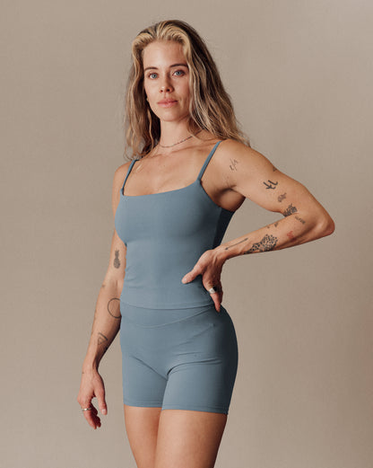 Classic Full Length Top- SculptFlex - Stone Blue