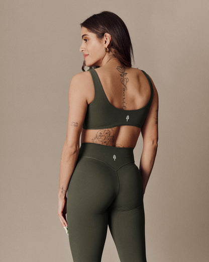 Aura Bra SculptFlex - Medium Support - Mountain Green