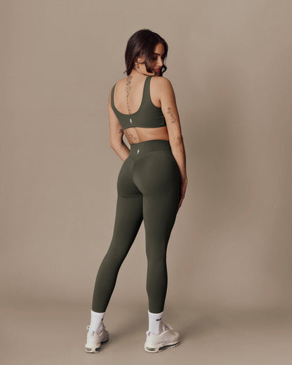 SculptFlex Leggings - Extra V-Shape High Waist - Mountain Green