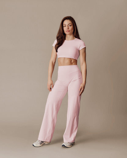 Open Back Short Sleeve SculptFlex - Soft Rose