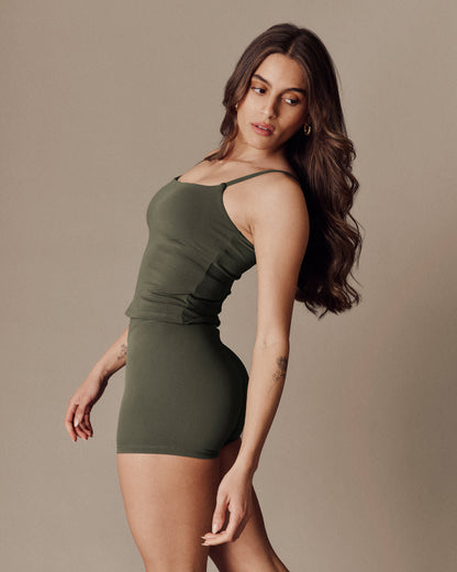 Classic Full Length Top- SculptFlex - Mountain Green