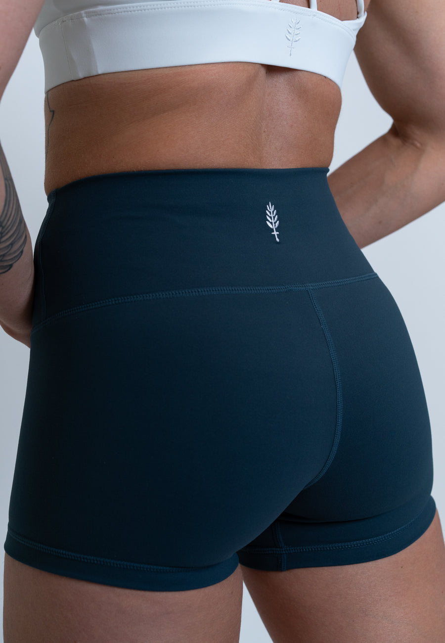 Classic Booty Shorts - Charcoal Blue