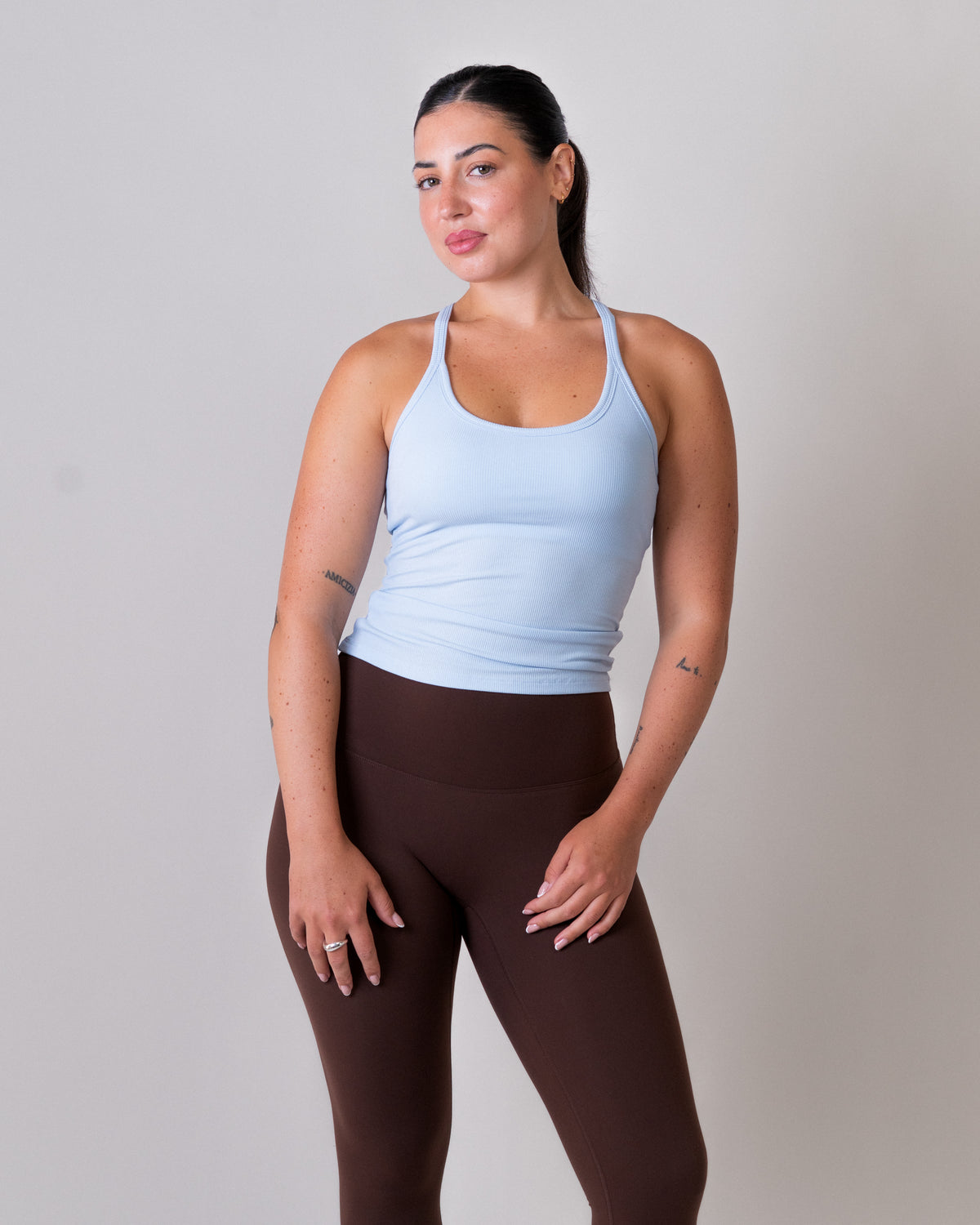 Racer Tank - basis Natural Fiber - Sky Blue (Coming Soon)