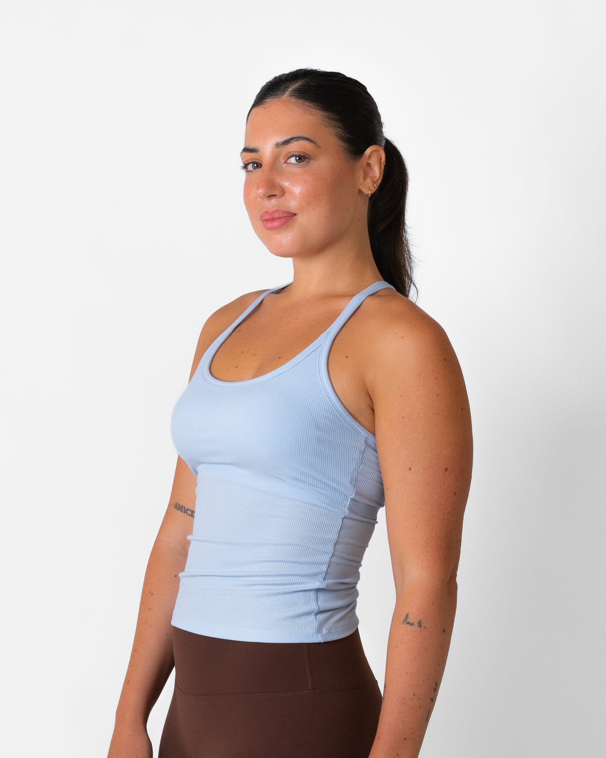 Racer Tank - basis Natural Fiber - Sky Blue (Coming Soon)