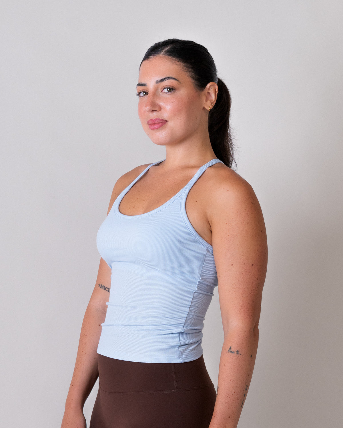 Racer Tank - basis Natural Fiber - Sky Blue (Coming Soon)