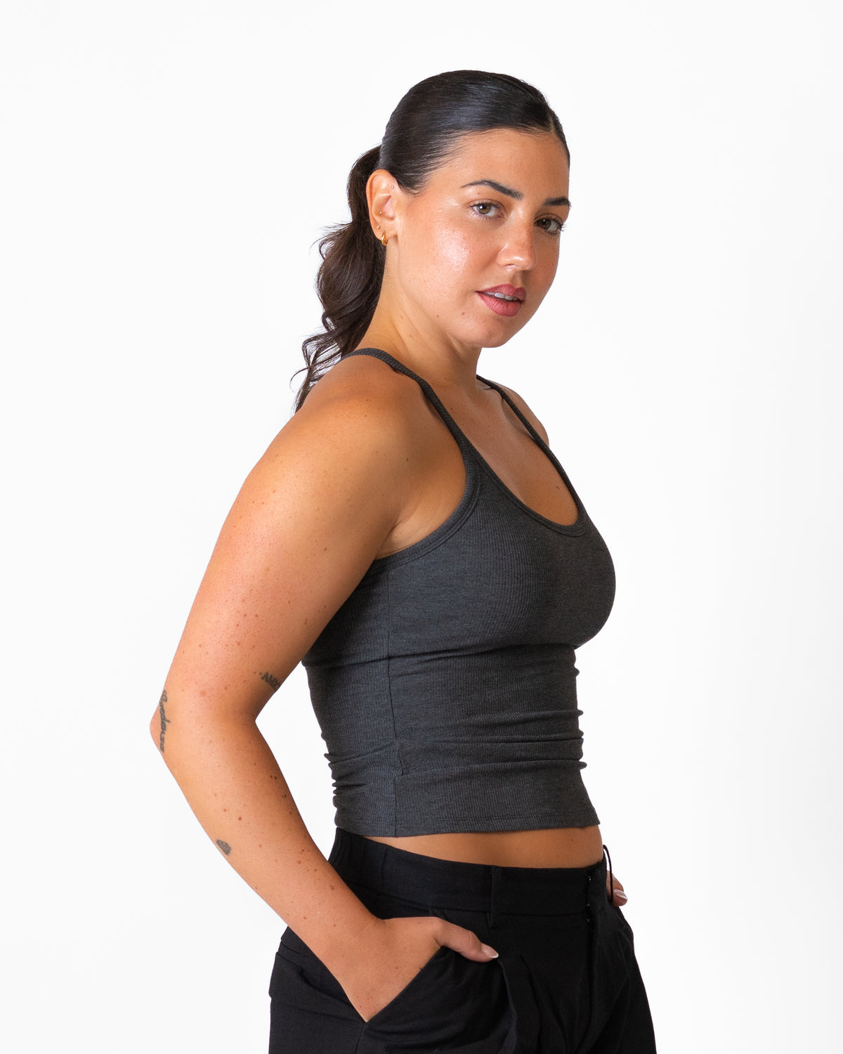Racer Tank - basis Natural Fiber - Dark Grey (Coming Soon)