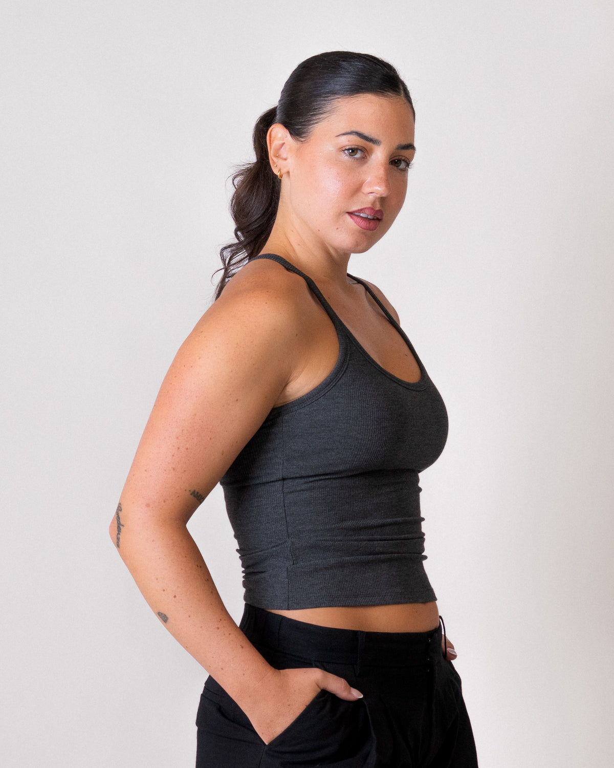 Racer Tank - basis Natural Fiber - Dark Grey (Coming Soon)