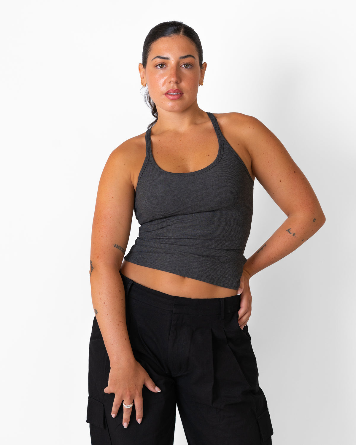 Racer Tank - basis Natural Fiber - Dark Grey (Coming Soon)