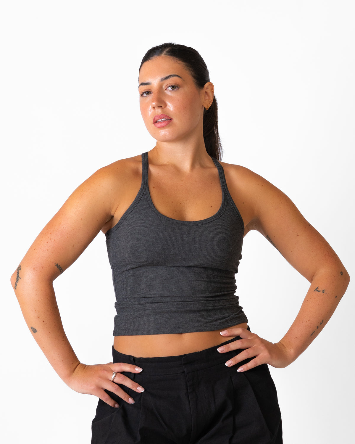 Racer Tank - basis Natural Fiber - Dark Grey (Coming Soon)