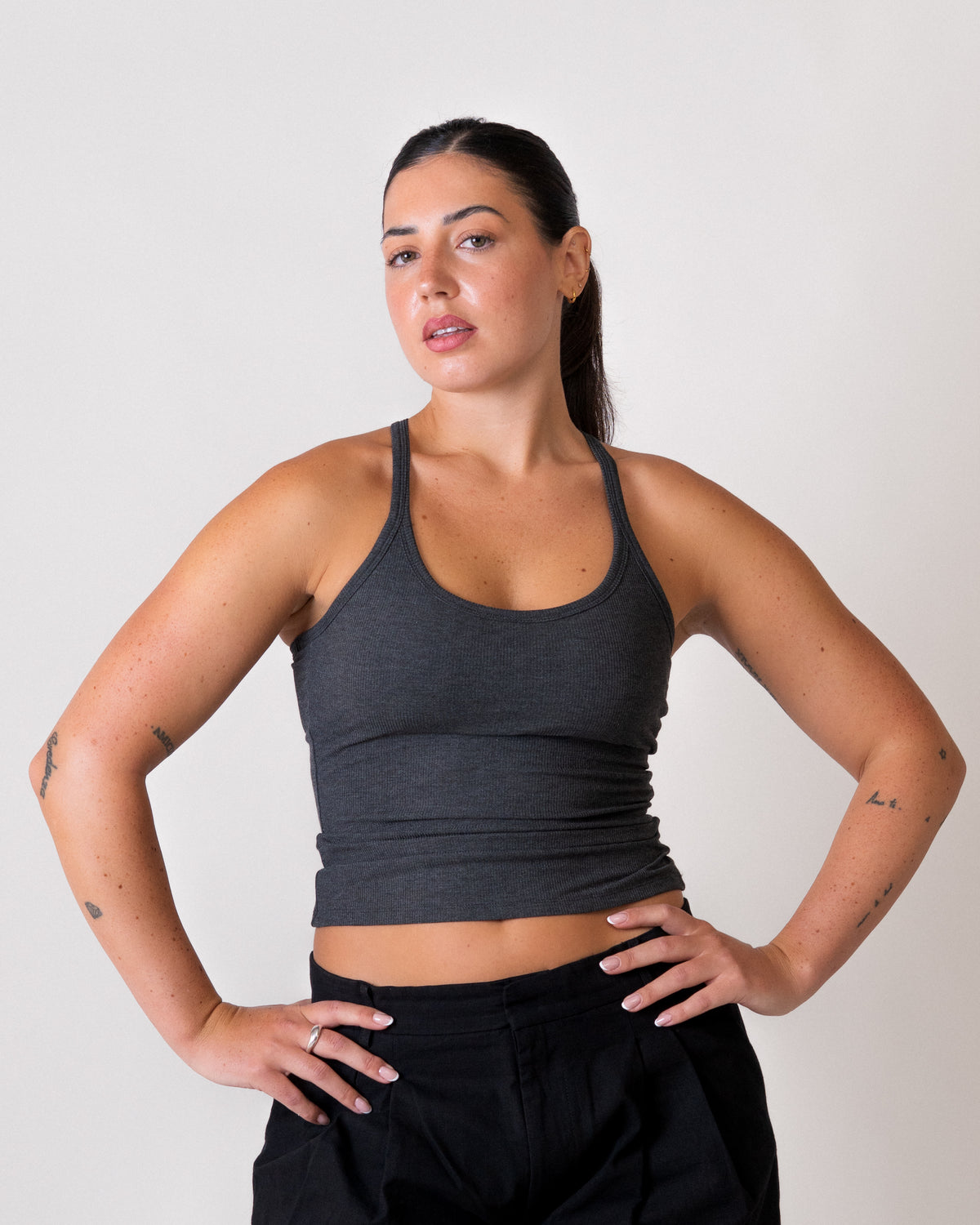 Racer Tank - basis Natural Fiber - Dark Grey (Coming Soon)