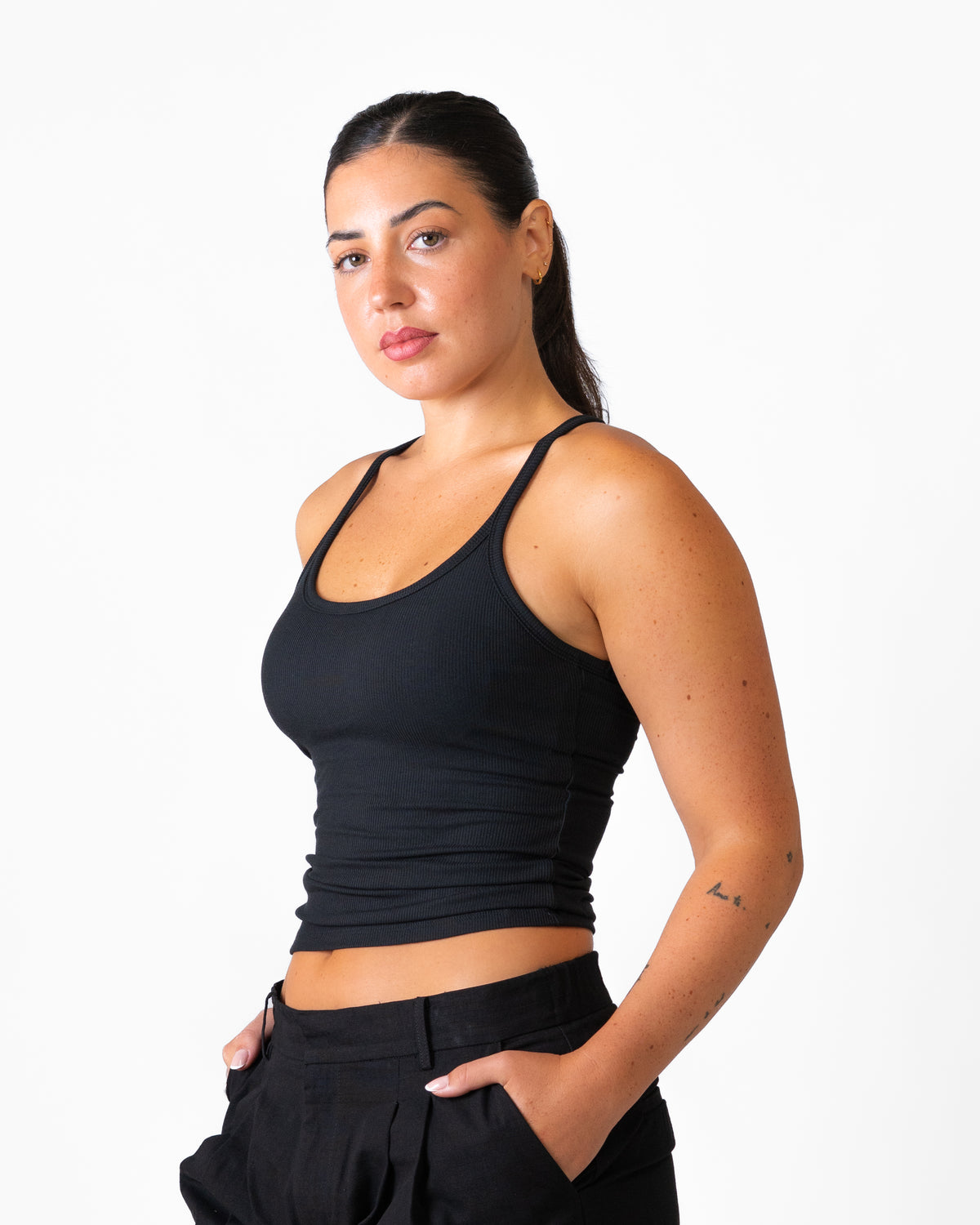 Racer Tank - basis Natural Fiber - Black (Coming Soon)