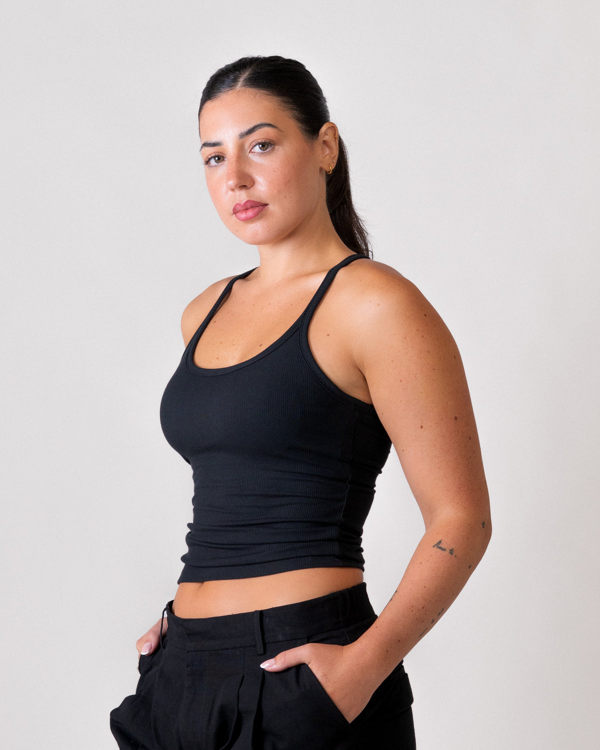 Racer Tank - basis Natural Fiber - Black (Coming Soon)