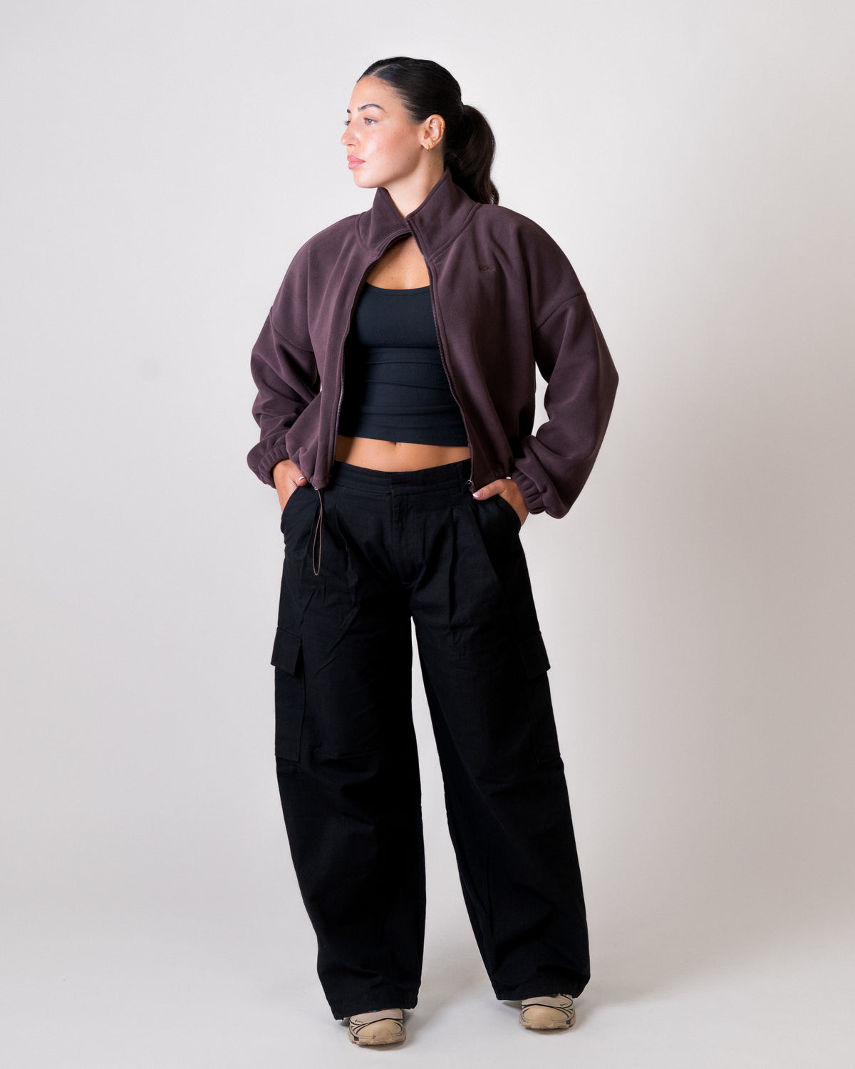 Soft Fleece Jacket - Brown