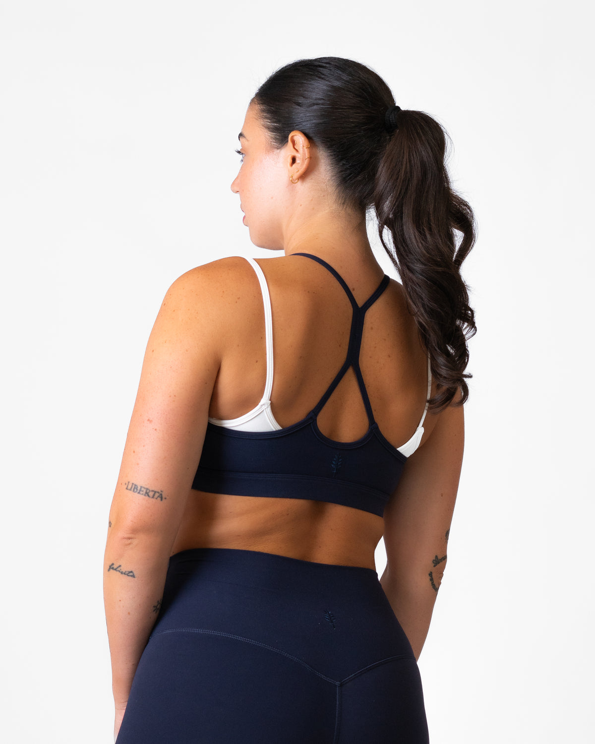 Double Layer Racer Back Bra - Navy Blue- White - SculptFlex (Coming Soon)