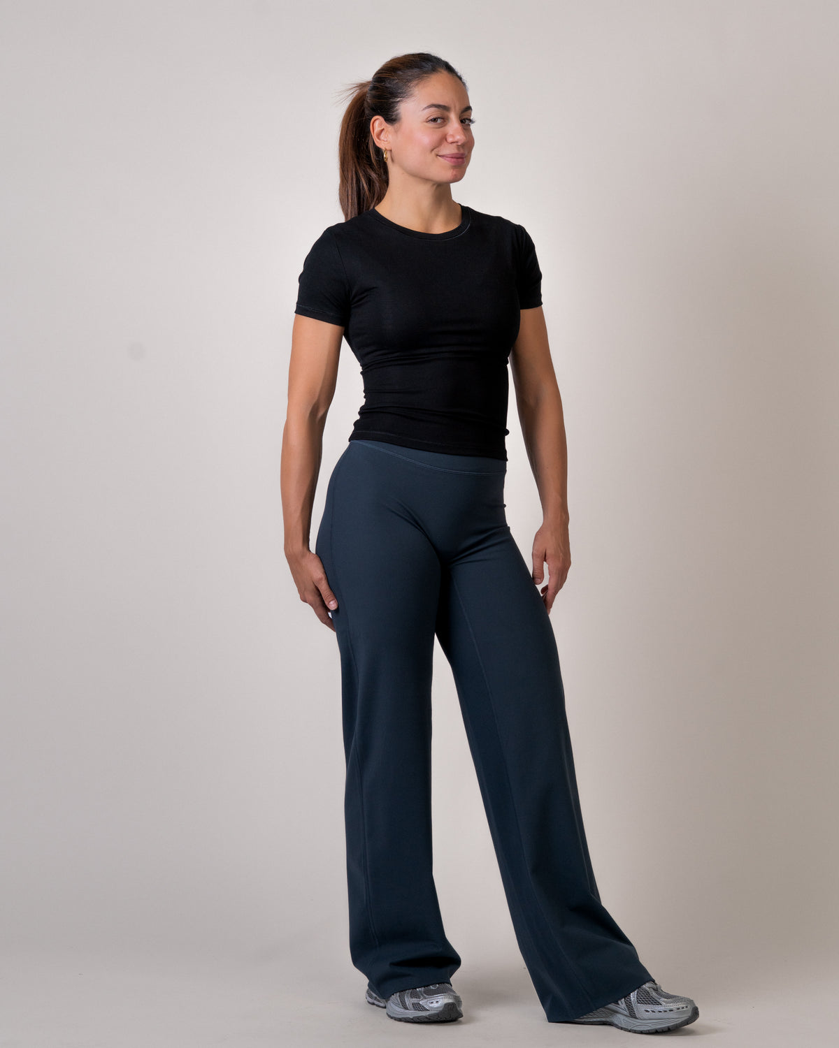 Short Sleeve Shirt  - basis Lyocell -Black