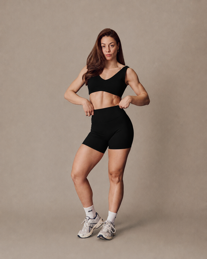 SculptFlex Shorts - Extra V-Shape Mid Length - Black