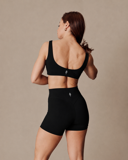 SculptFlex Shorts - Extra V-Shape Mid Length - Black