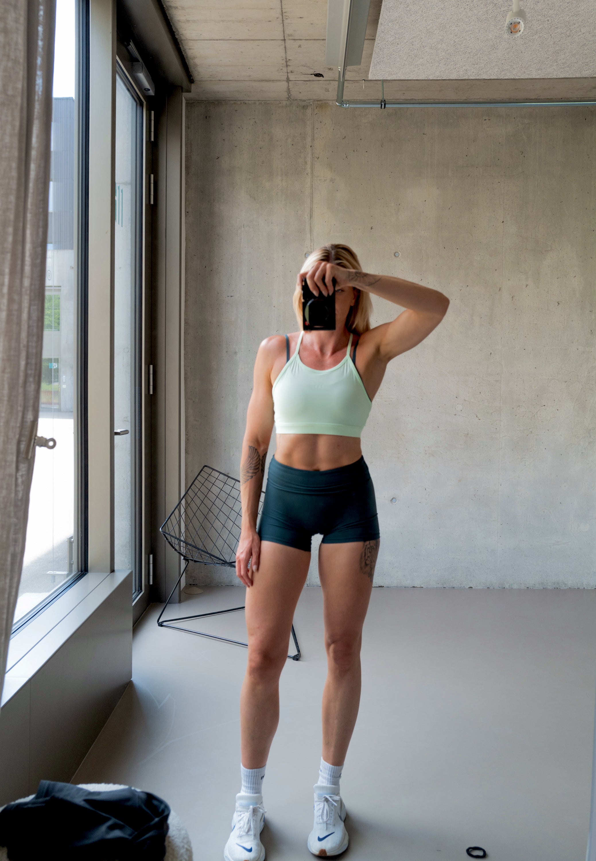 Double HN Bra Racer Back - Soft Lime - SculptFlex