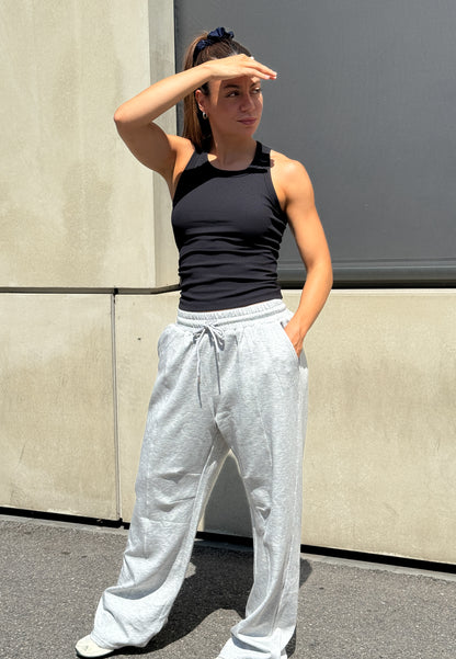 Wide Leg Pants - Grey