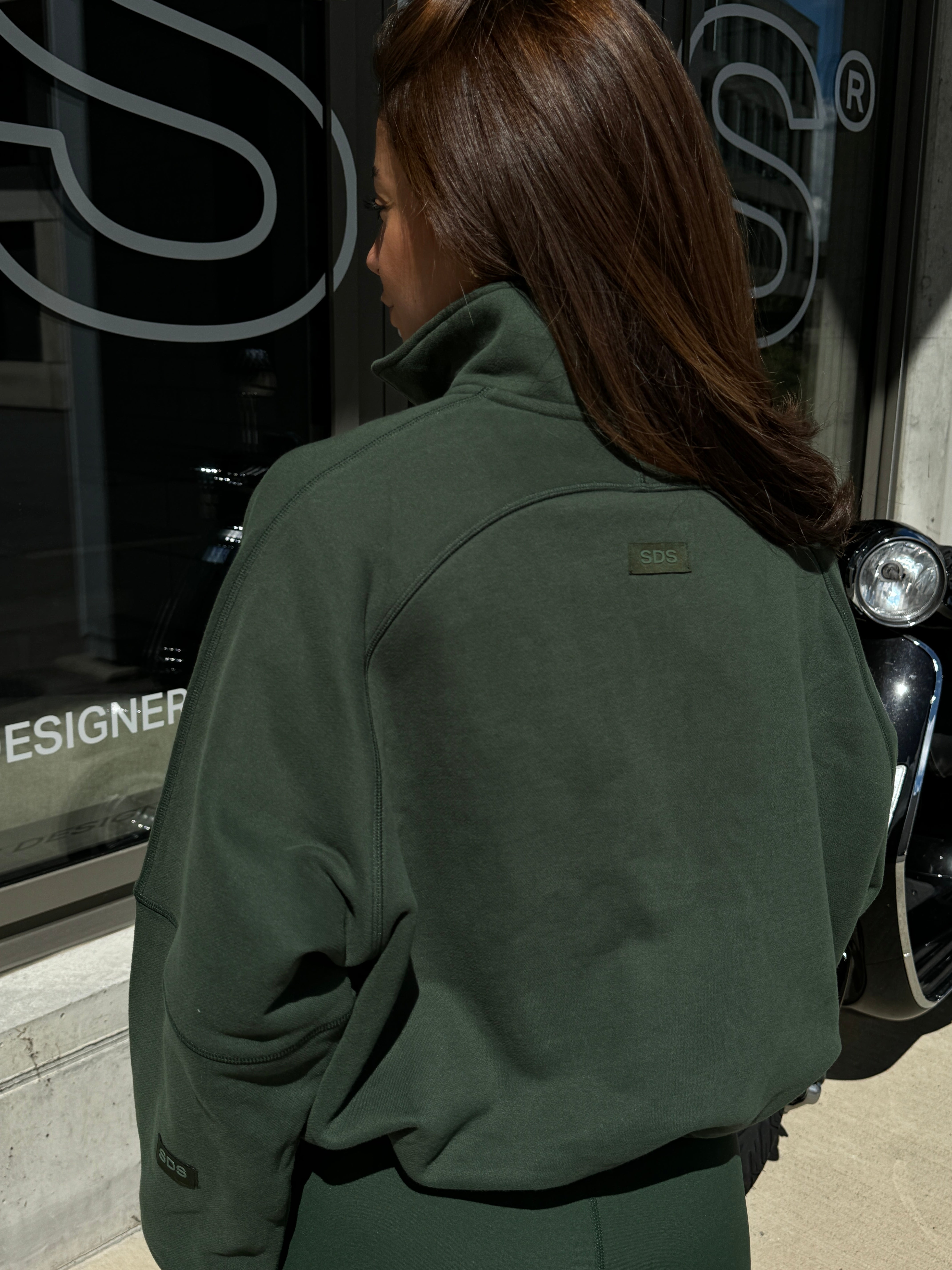 Half Zip Pullover - Ever Green