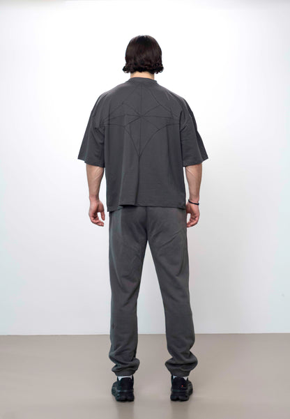 Signature Oversized T - Grey