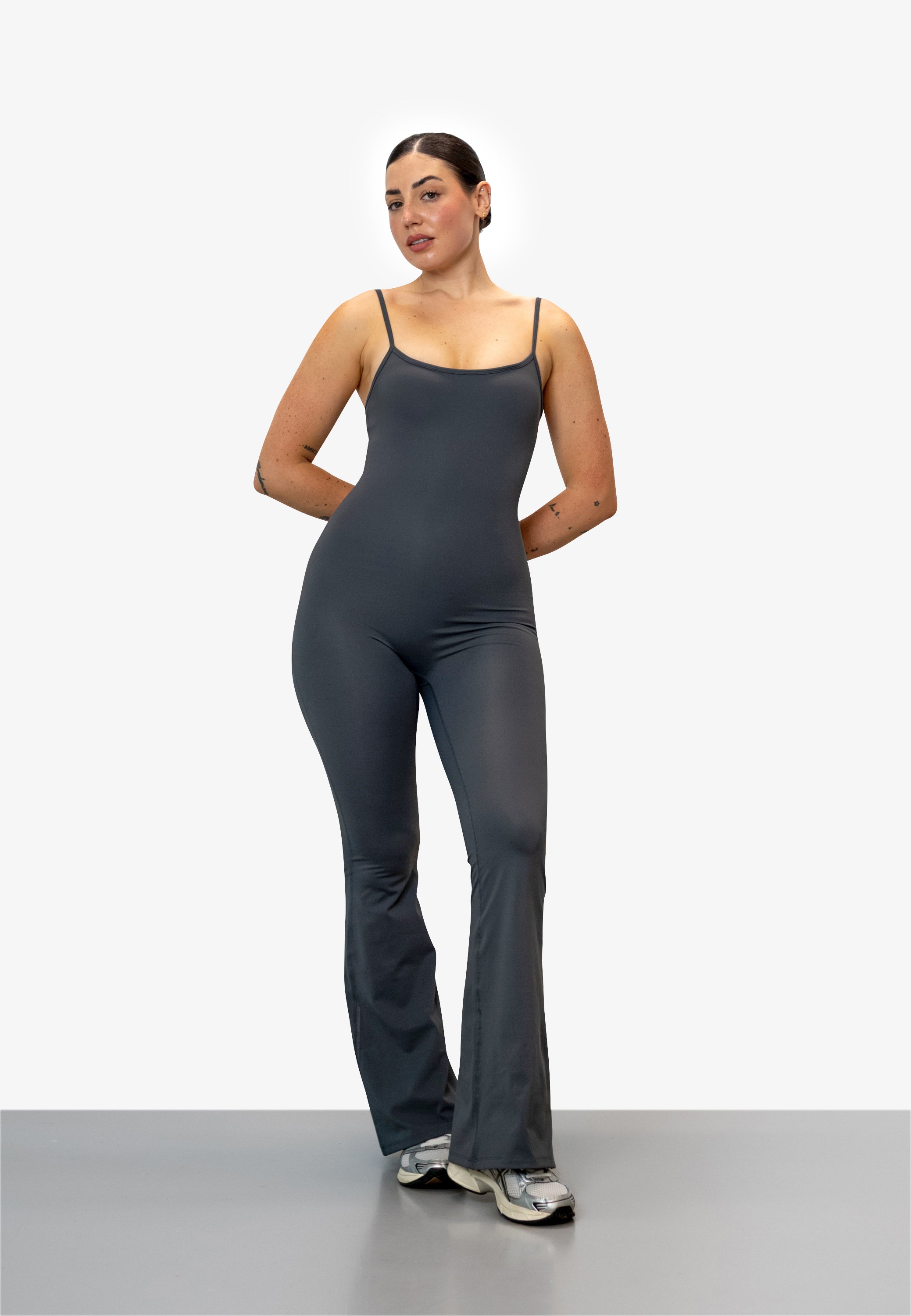 Flare Jumpsuit - Deep Grey