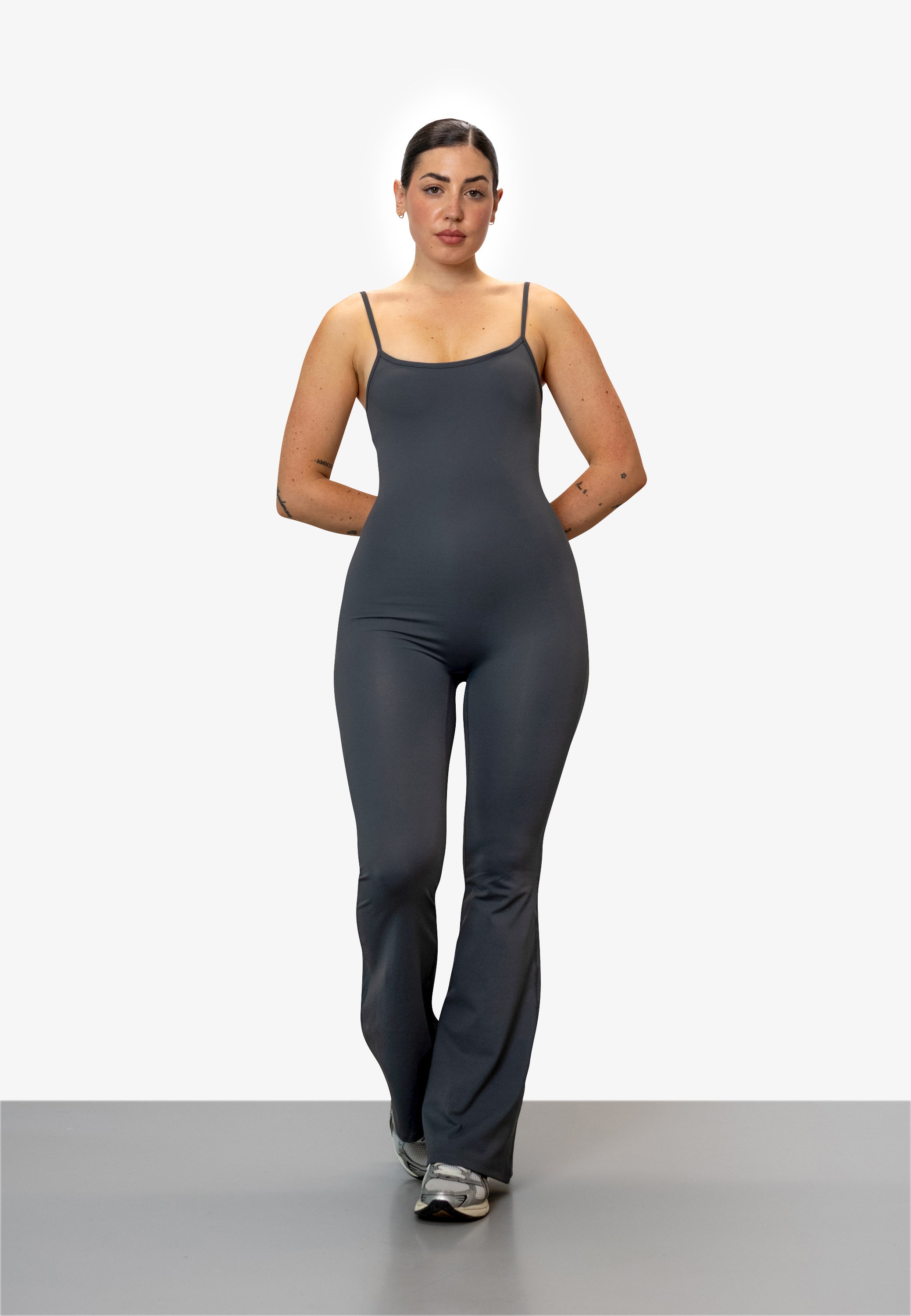 Flare Jumpsuit - Deep Grey