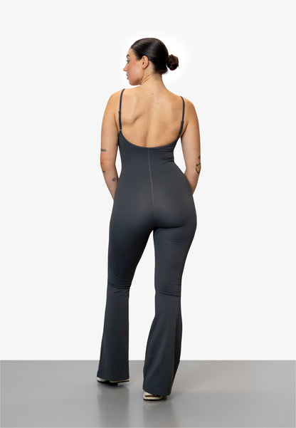 Flare Jumpsuit - Deep Grey