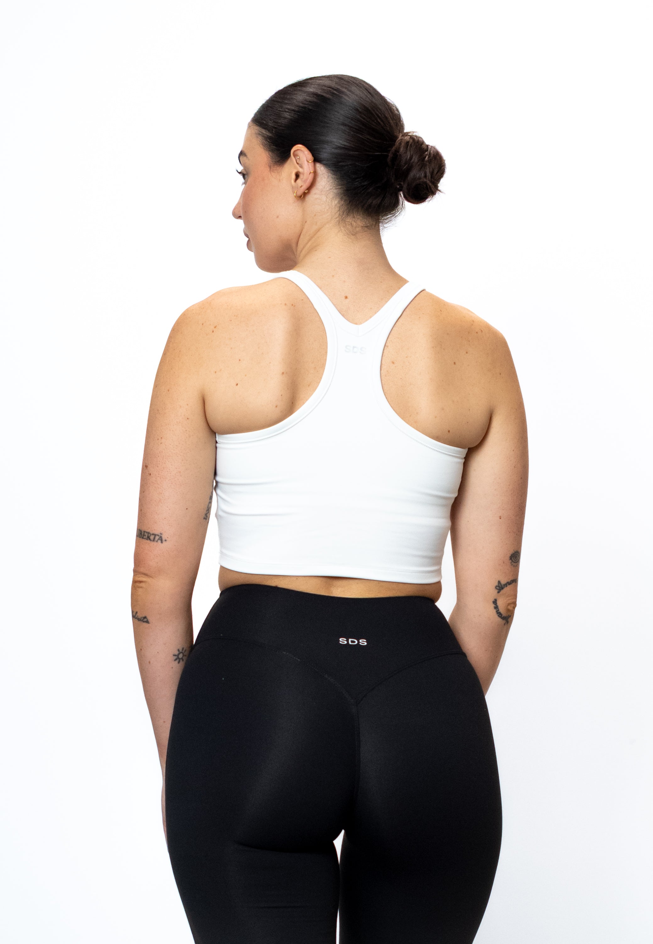 Y Back Top - White