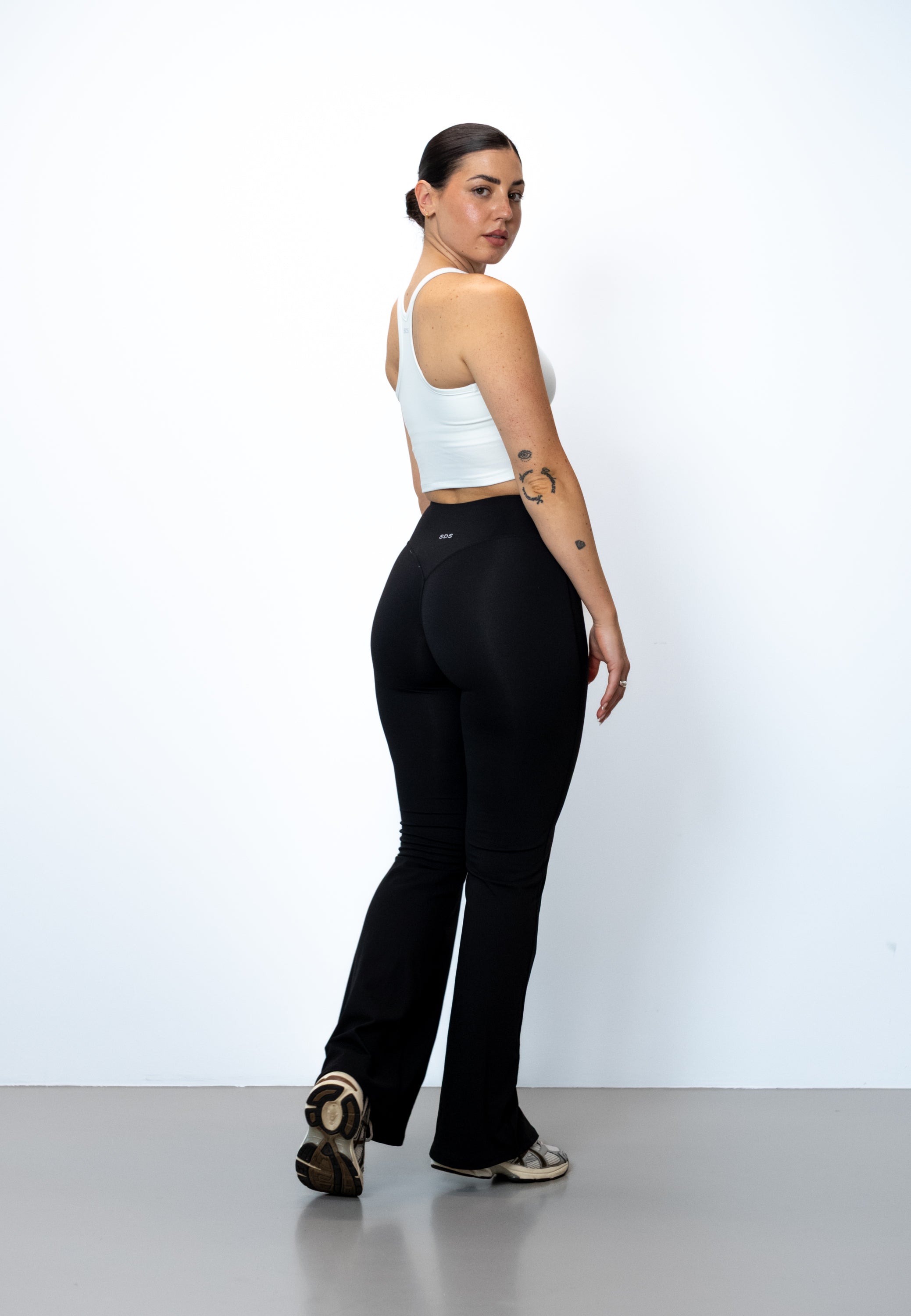 Y Back Top - White