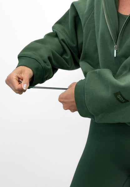 Half Zip Pullover - Ever Green