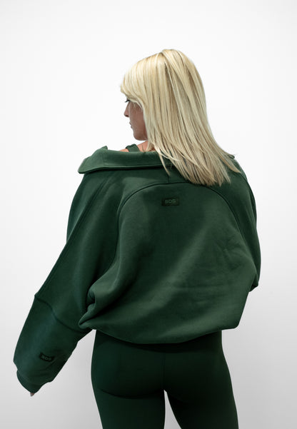 Half Zip Pullover - Ever Green