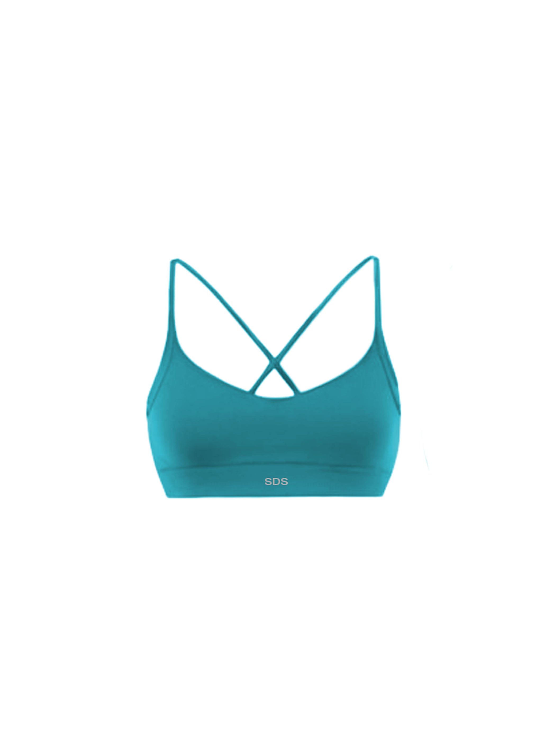 Hybrid Cross Over Bra - Emerald Green