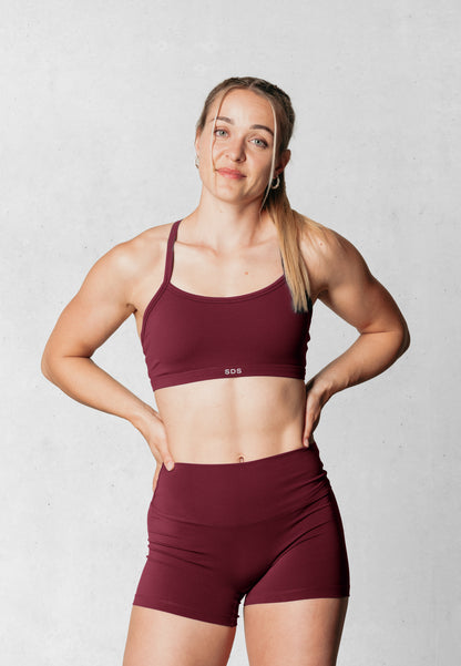 Linear Bra - Merlot
