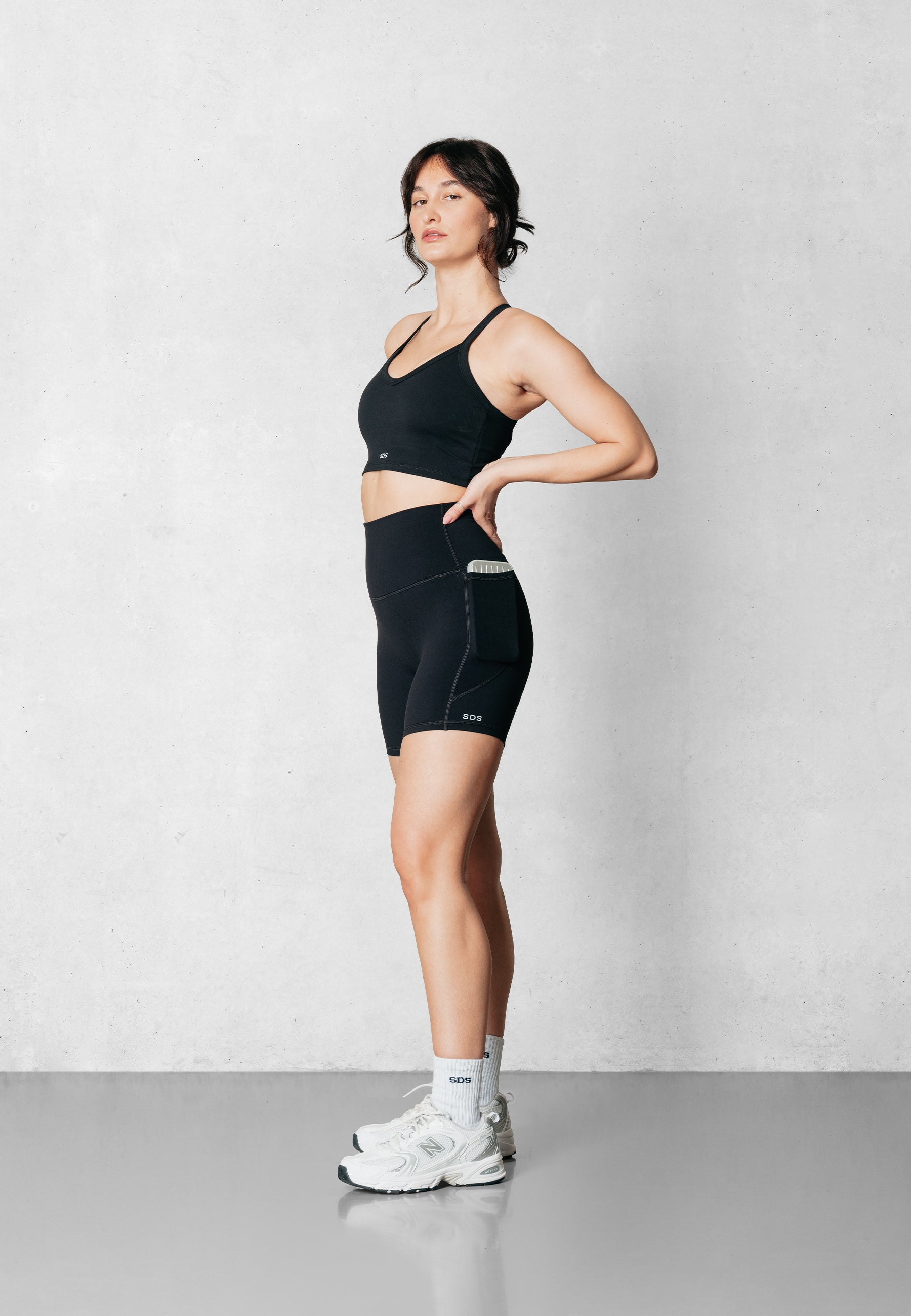 Performance Run Biker Shorts - Black