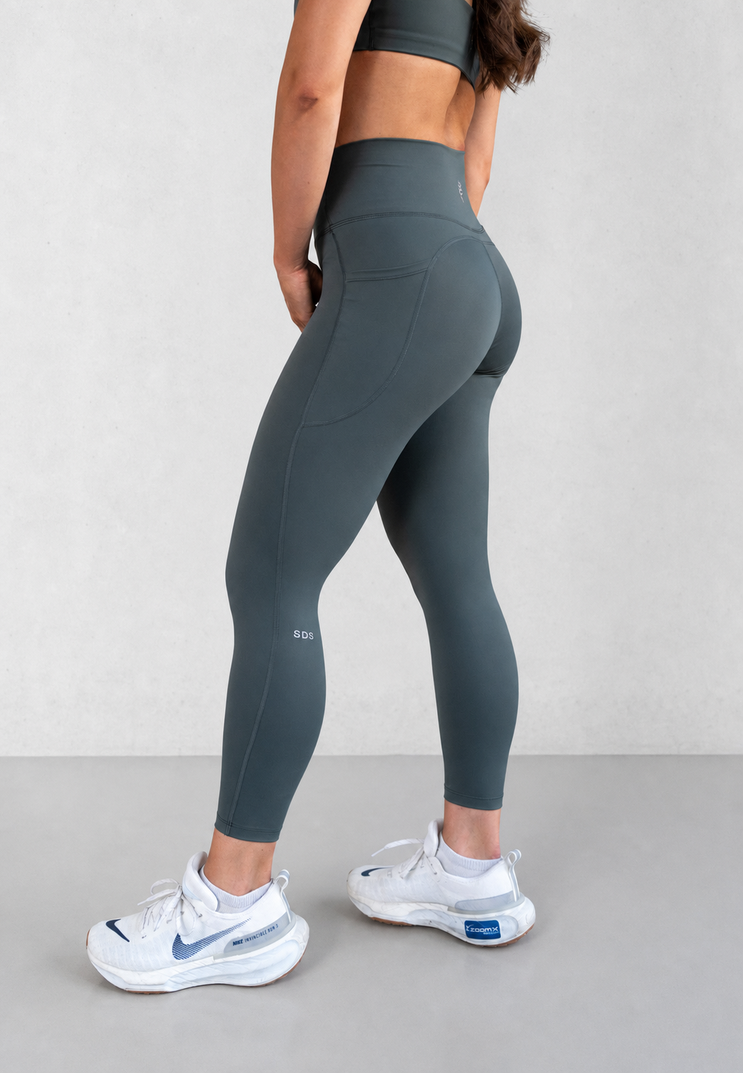Performance Run Tights - 7/8 - Nordic Teal Green