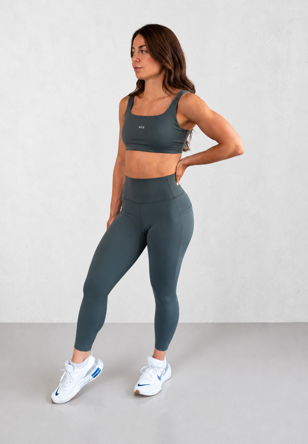 Performance Run Tights - 7/8 - Nordic Teal Green