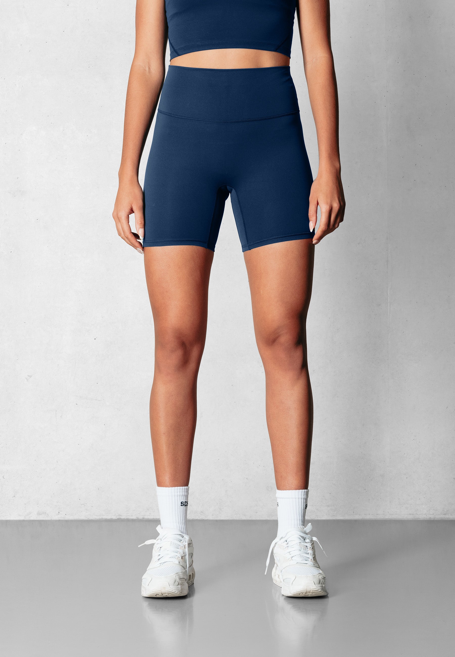 Biker Shorts mid length  - Dark Blue