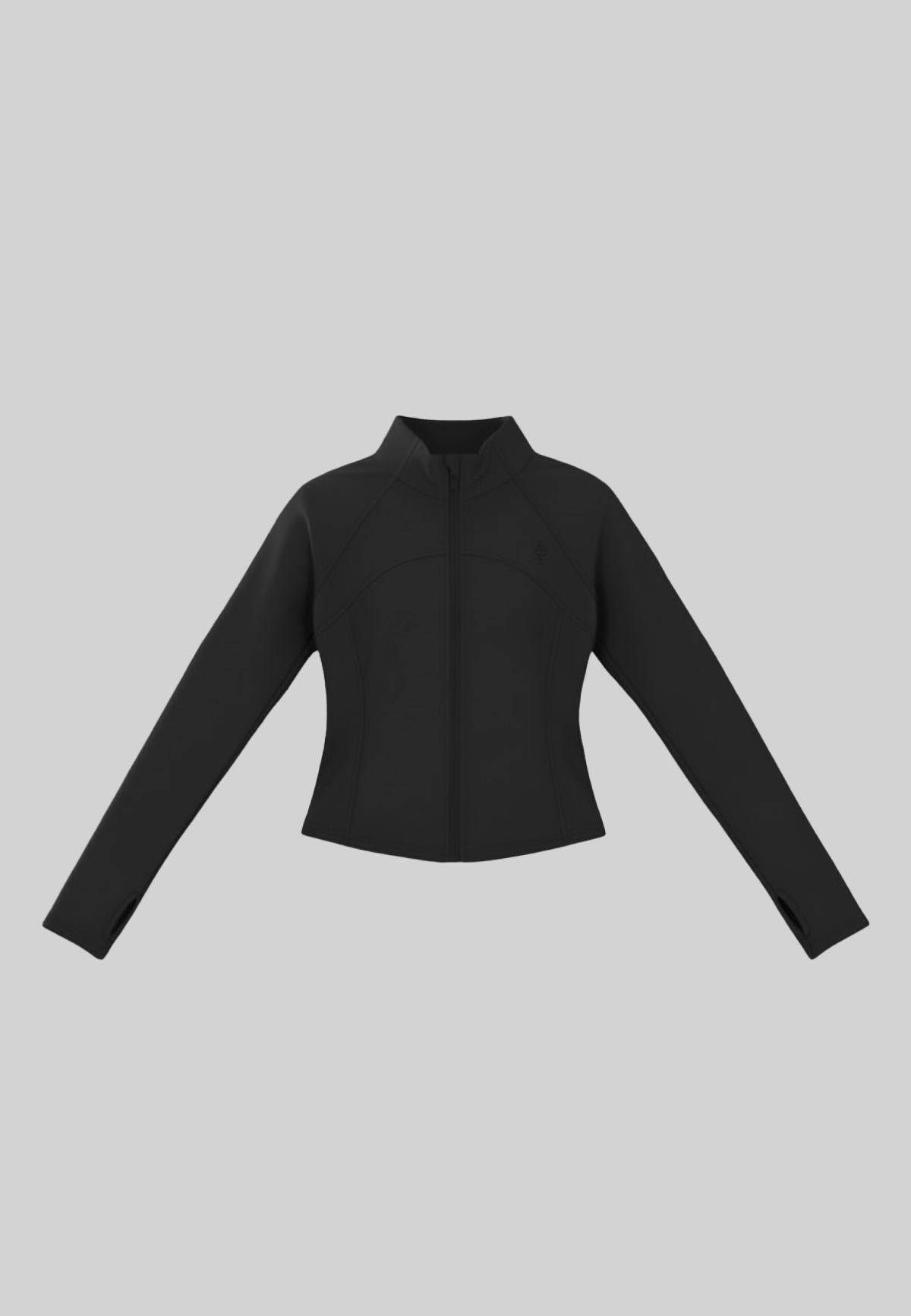 Light Fleece Zip Jacket - Black